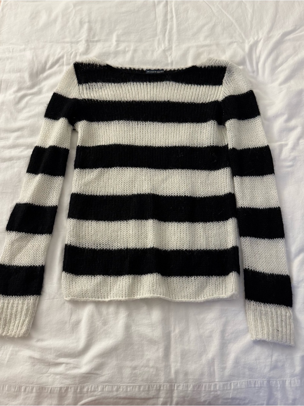 Brandy Melville black and white striped sweater